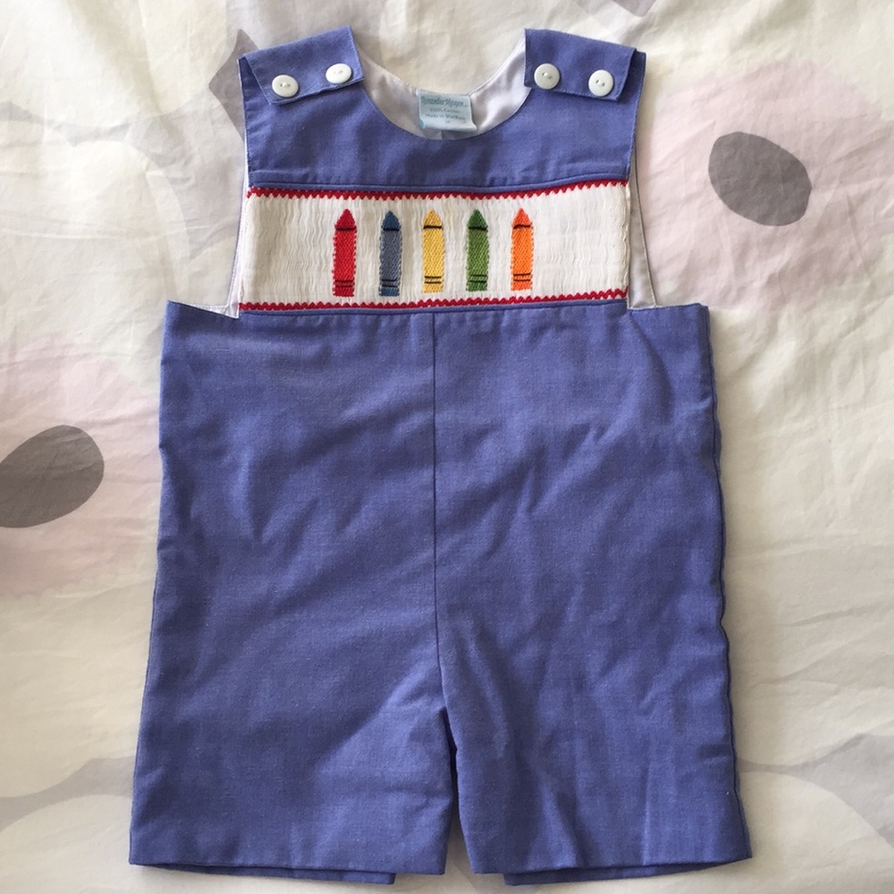 Smocked Crayons Jon Jon